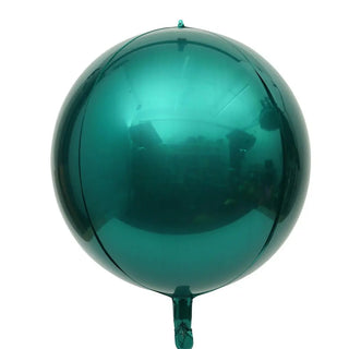 Set de 10 Globos Redondos 4D Plateados Metálicos