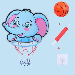 Kit de Aro de Baloncesto con Animales de Dibujos Animados