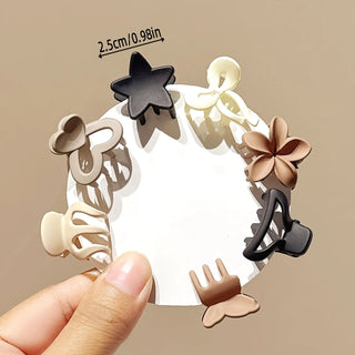 Paquete Mixto de Clips Pequeños Beige para Niñas