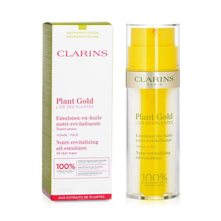 TRATAMIENTO FACIAL PLANT GOLD NUTRI-REVITALIZING OIL-EMULSION CLARINS 35ML