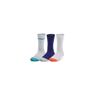 UA HEATGEAR 3PK CREW YTH